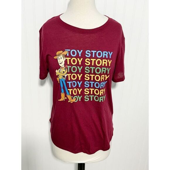 Disney Pixar‎ Junior's Toy Story 4 Cowboy Woody T-Shirt Burgundy Red XXL - Picture 11 of 11